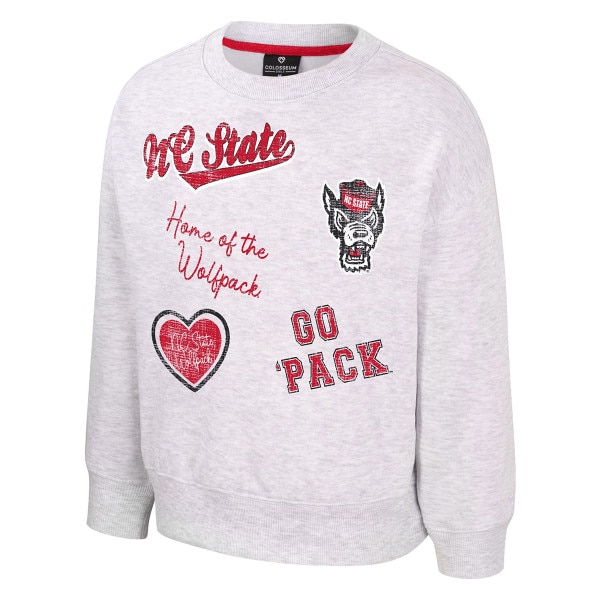 Ash Grey Youth Girls All-Over Print